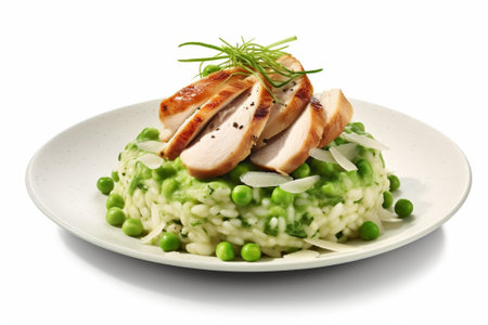 risotto with chicken and avocado : Generative AIの素材