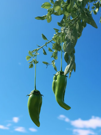 Chili papper tree : Generative AIの素材