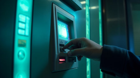 Keypad at the ATM : Generative AIの素材