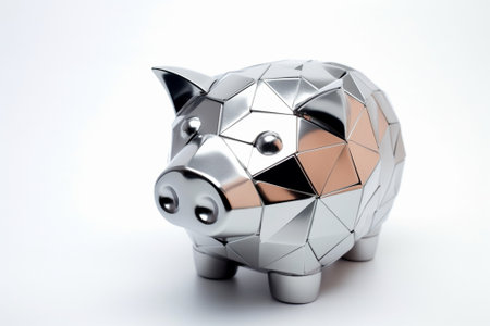 Swiss franc piggy bank : Generative AIの素材
