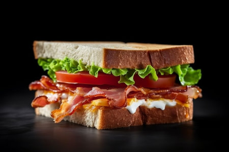 Sandwich with bacon : Generative AIの素材