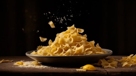 Pasta tagliatelle : Generative AIの素材