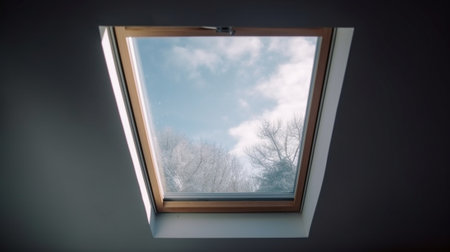 Window pitched roof : Generative AIの素材