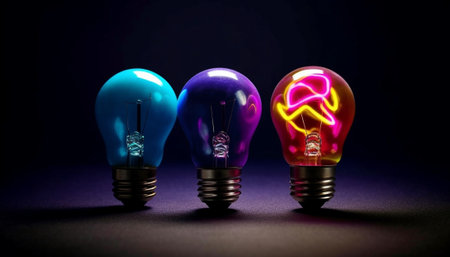 a bulb color : Generative AIの素材