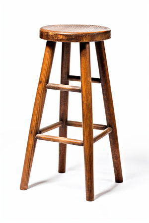 barstool with wooden seated : Generative AIの素材