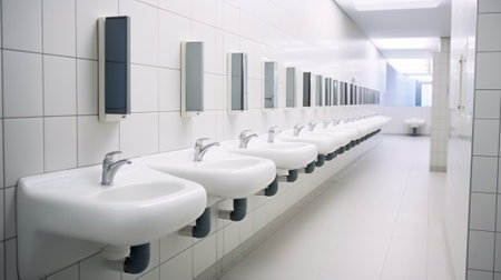 restroom area in public comfort zone : Generative AIの素材