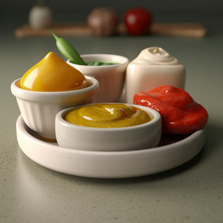 various kinds of sauces : Generative AIの素材