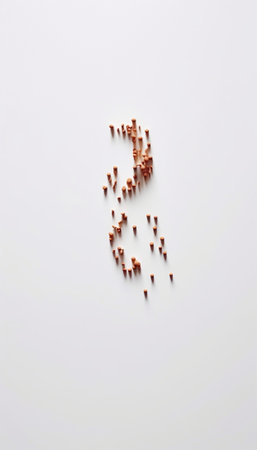 chia word made from chia seeds on white : Generative AIの素材