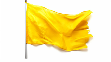 Yellow flag in corner of football playground : Generative AIの素材