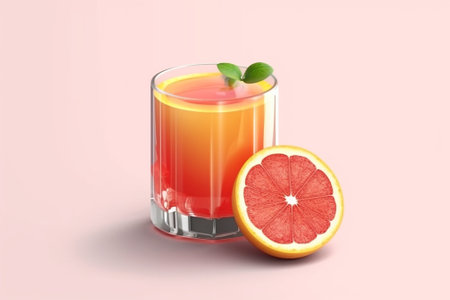 freshly squeezed orange juice lemon and grapefruit : Generative AIの素材
