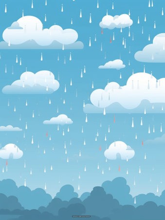 rain clouds in the sky : Generative AIの素材