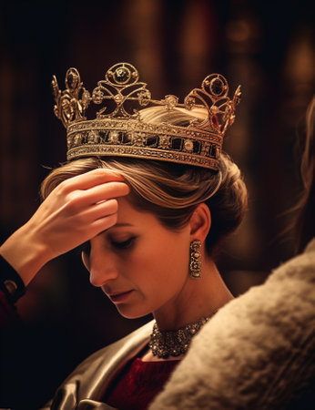 wedding crown in church : Generative AIの素材