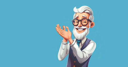 Horizontal shot of positive bearded old man shows arms with adhesive plaster get vaccinated against coronovirus happy to get second dose to reduce risk of getting serious : Generative AIの素材