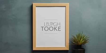 Poster frame mockup : Generative AIの素材