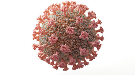 Coronavirus 2019-nCoV. 3D illustrationの素材