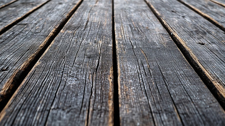 Old wooden planks background or texture, selective focus. Vintage styleの素材