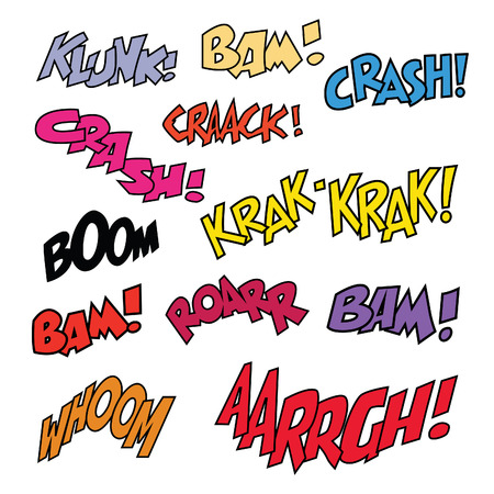 Comic like short phrases sound imitationのイラスト素材
