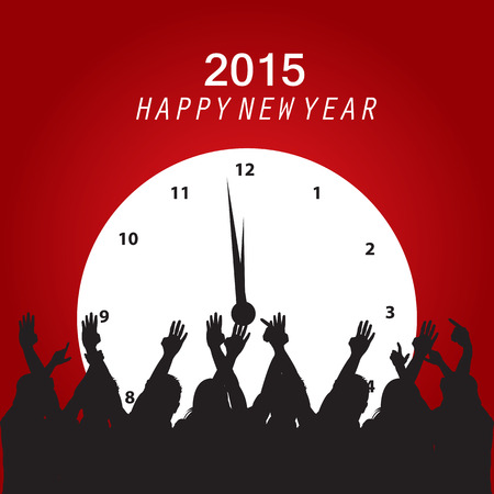 people at the christmas partyのイラスト素材