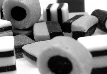 licorice sweets black and whiteのeditorial素材