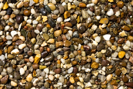 Shiny pebbles texture backgroundの写真素材