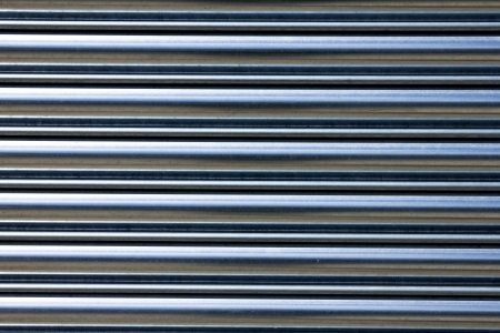 Horizontal metallic shuttersの写真素材