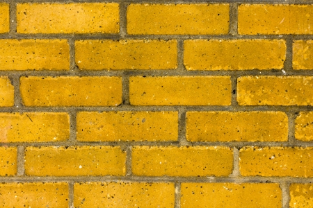 Yellow brick wallの写真素材