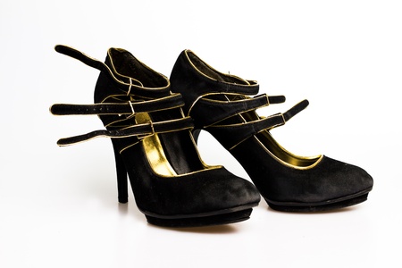 High heels isolated on whiteの写真素材