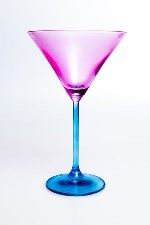 Blue and pink martini glassの写真素材