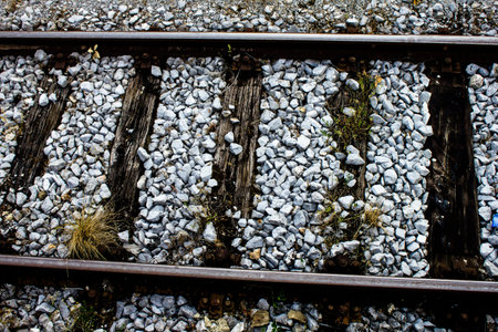 Railroad tracksの写真素材