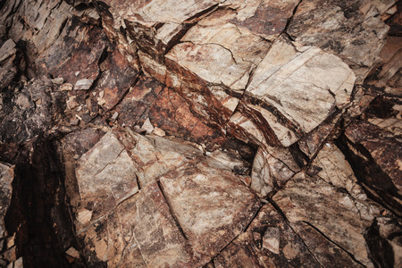 Close up on a geological rock surfaceの写真素材
