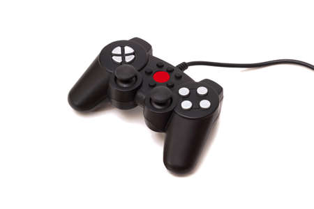 the gamepad from the game console is isolated on a white backgroundの写真素材