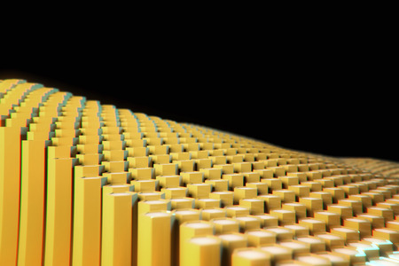 Blockchain network concept. 3d illustrationの写真素材