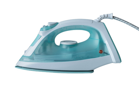 New iron isolated on a white backgroundの写真素材