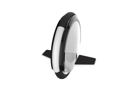 Self balancing electric scooter, hoverboard, gyroscope or gyroboard. 3d illustrationの写真素材