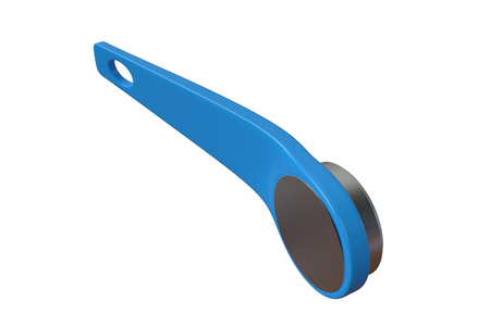 Key on the intercom isolated on white background. 3D illustrationの写真素材