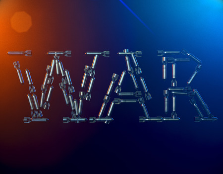 Aerial Bomb. 3d illustrationの写真素材