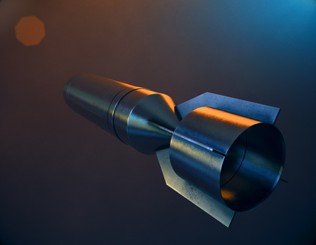 Aerial Bomb. 3d illustrationの写真素材