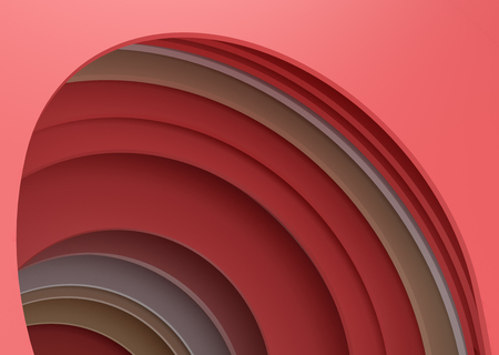 Abstract colorful waves. 3D illustrationの写真素材