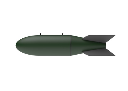 Aerial Bomb on white backgroundの写真素材