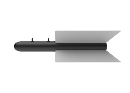 Aerial Bomb on white backgroundの写真素材