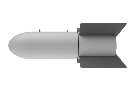 Aerial Bomb on white backgroundの写真素材