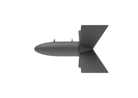 Aerial Bomb on white backgroundの写真素材