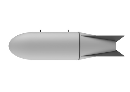 Aerial Bomb on white backgroundの写真素材