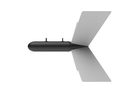 Aerial Bomb on white backgroundの写真素材