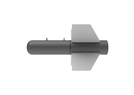 Aerial Bomb on white backgroundの写真素材