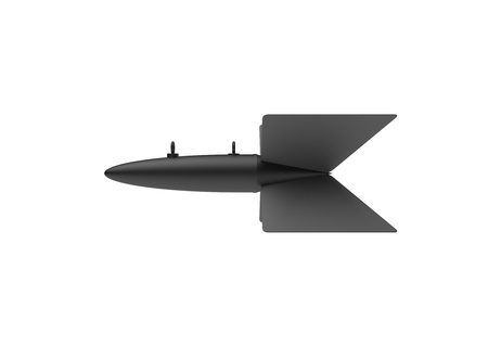 Aerial Bomb on white backgroundの写真素材