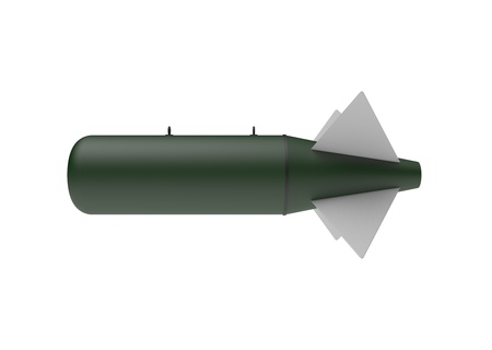 Aerial Bomb on white backgroundの写真素材