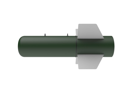 Aerial Bomb on white backgroundの写真素材