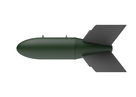 Aerial Bomb on white backgroundの写真素材