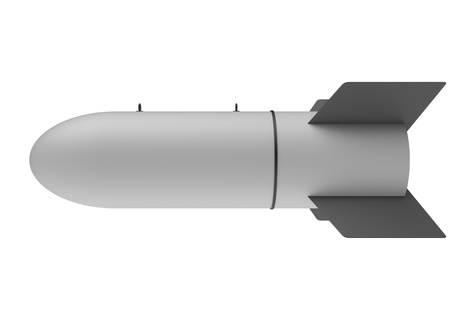 Aerial Bomb on white backgroundの写真素材